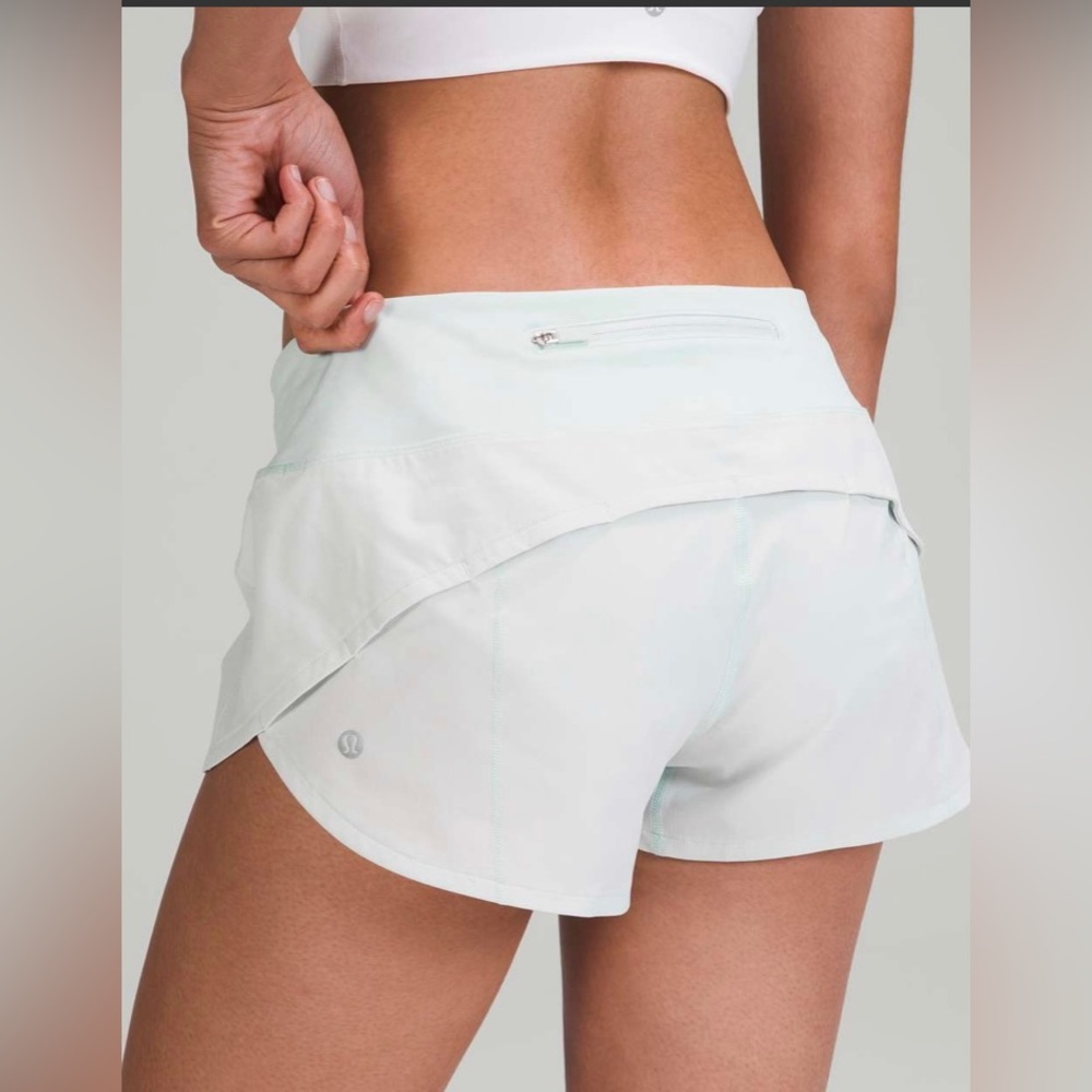 lululemon Speed Up LR Short 2.5” Size 6 NWT Ocean Air